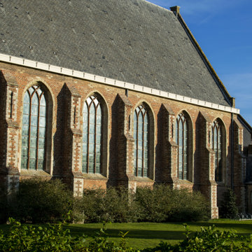 De Jacobuskerk in Renesse. Een gotische kerk gebouwd in de zestiende eeuw.