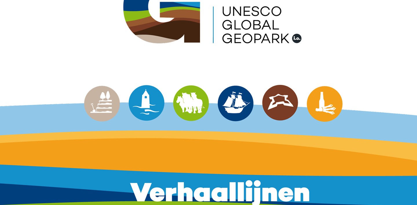 Voorzijde van de publicatie 'Verhaallijnen Geopark Schelde Delta' uit 2021.