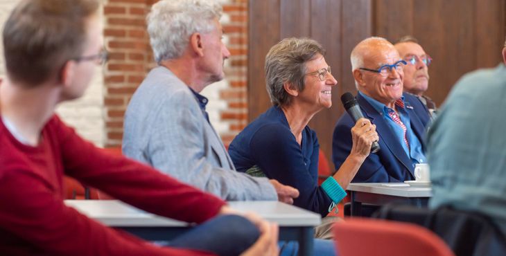 Erfgoedvrijwilligers tijdens de contact- en inspiratiedag in 2021