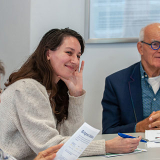 Workshopdeelnemers krijgen informatie over de subsidieregeling 
