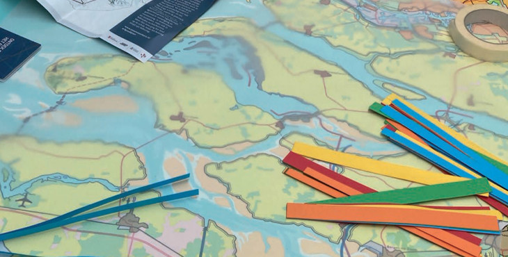 Detail van de omslag van het onderzoeksrapport Oud en Nieuw Zeeland - de blik van de creatieve industrie