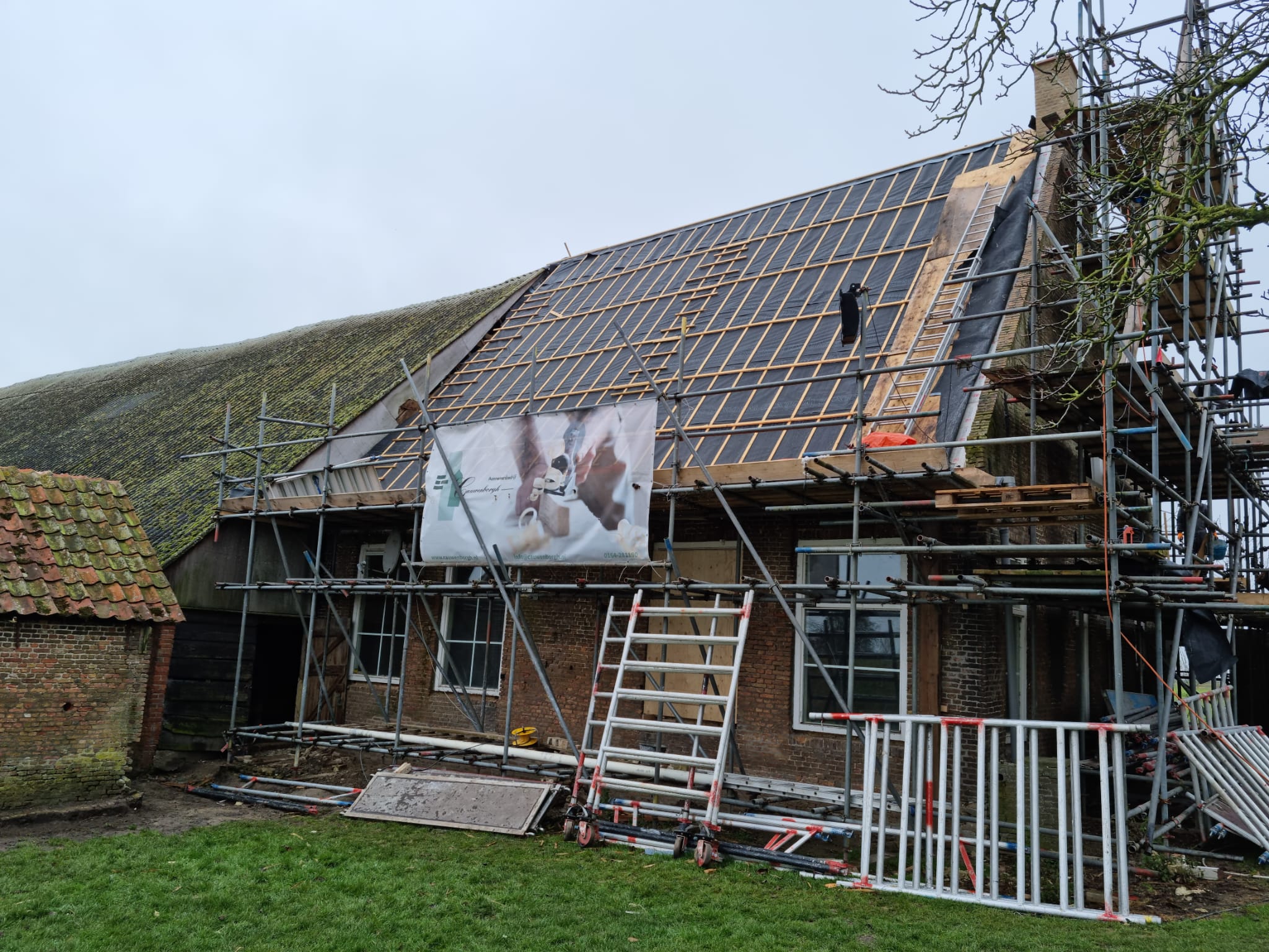 Het woongedeelte van boerderij De Grote Muiterij waar het ROP-project plaatsvindt. 