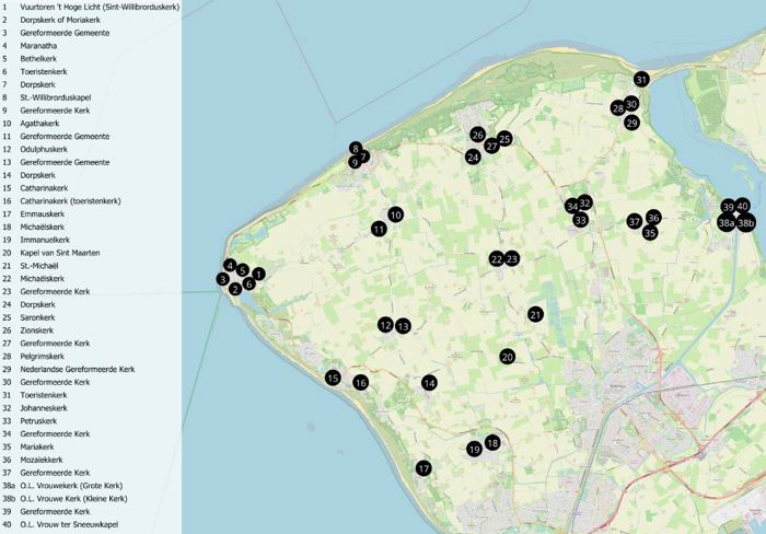 Gemeente Veere overzichtskaart