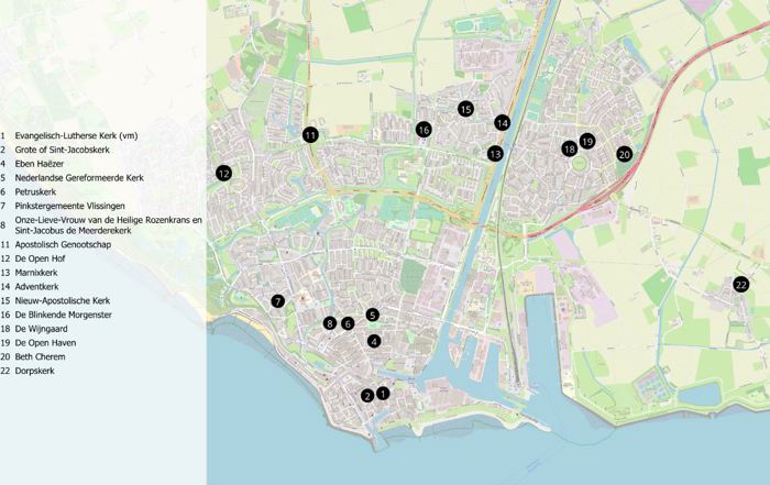 Gemeente Vlissingen overzichtskaart