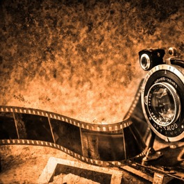 Vintage film camera. 