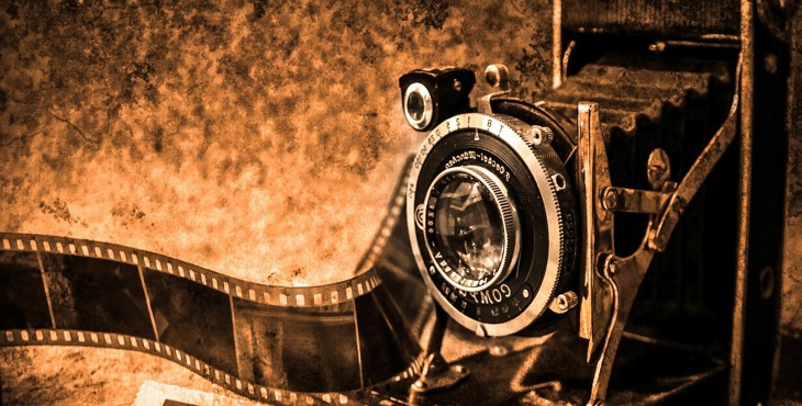 Vintage film camera. 