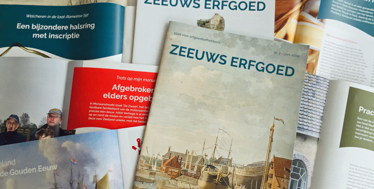 Exemplaren van het magazine Zeeuws Erfgoed