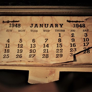 Oude scheurkalender uit 1948