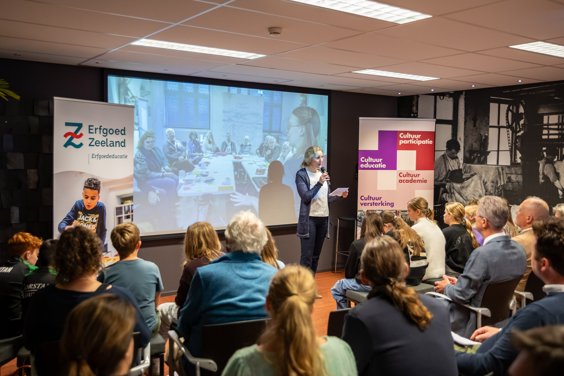 Josje de Regt (directeur Cultuurkwadraat) vertelt over het belang van erfgoededucatie.