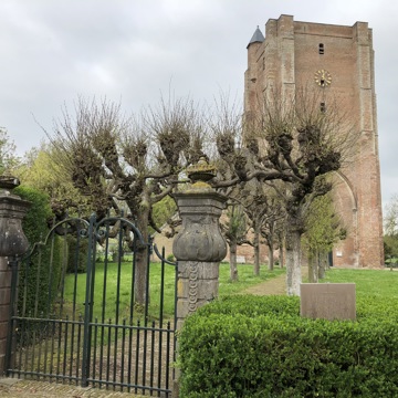 De Hervormde kerk in St. Anna Ter Muiden.