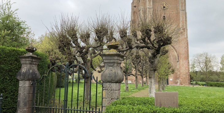 De Hervormde kerk in St. Anna Ter Muiden.