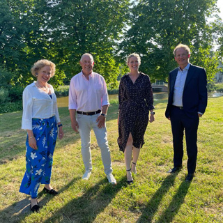 RvT-leden, v.l.n.r.: Christine Francke, Jos van Esbroeck, Lucinda Jones en Kees-Jan Dosker.