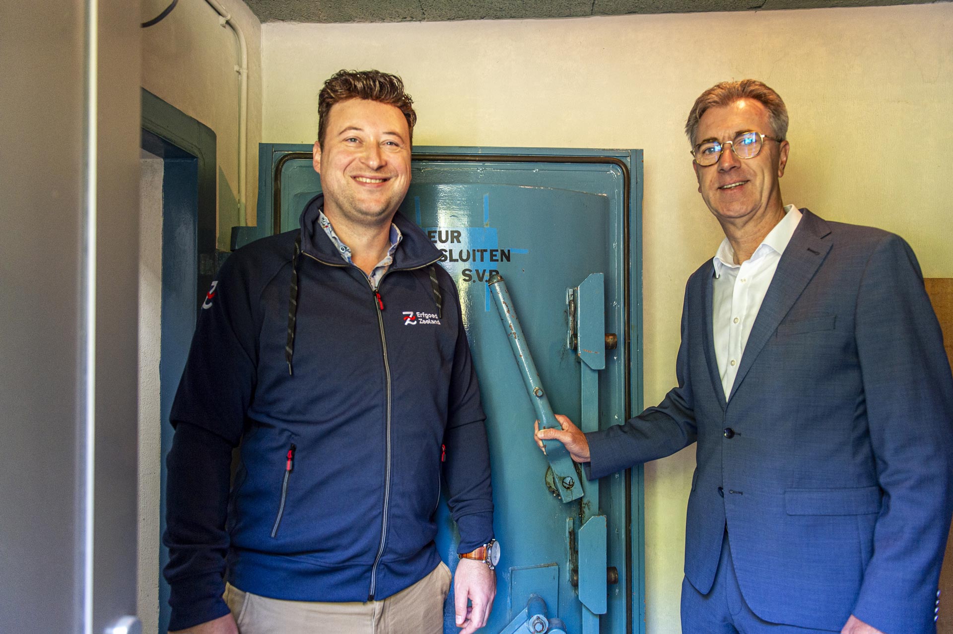 Directeur Wilco Blaak en gedeputeerde Harry van der Maas.