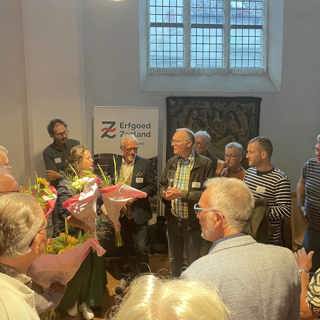 Aan het einde van de dag werd names de ZEC en Erfgoed Zeeland een bedankje overhandigd aan de vrijwilligers die een bijdrage hebben geleverd aan deze dag. 
