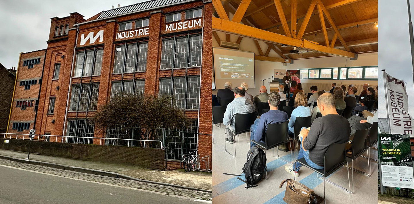 Het netwerk Scheldeland Industriecultuur vergadert in 2023 in het Industriemuseum in Gent.