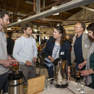 Tijdens de pauze was er de gelegenheid om bij te praten.