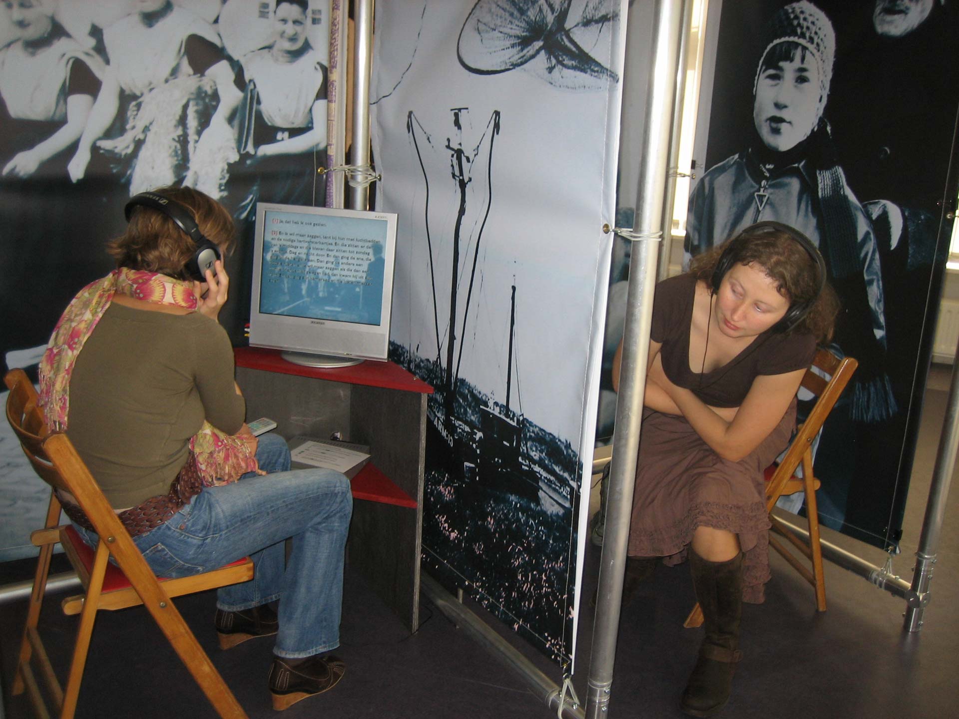 De reizende streektaaltentoonstelling 'De Zeeuwse Klapbank' in 2010 in Middelburg.