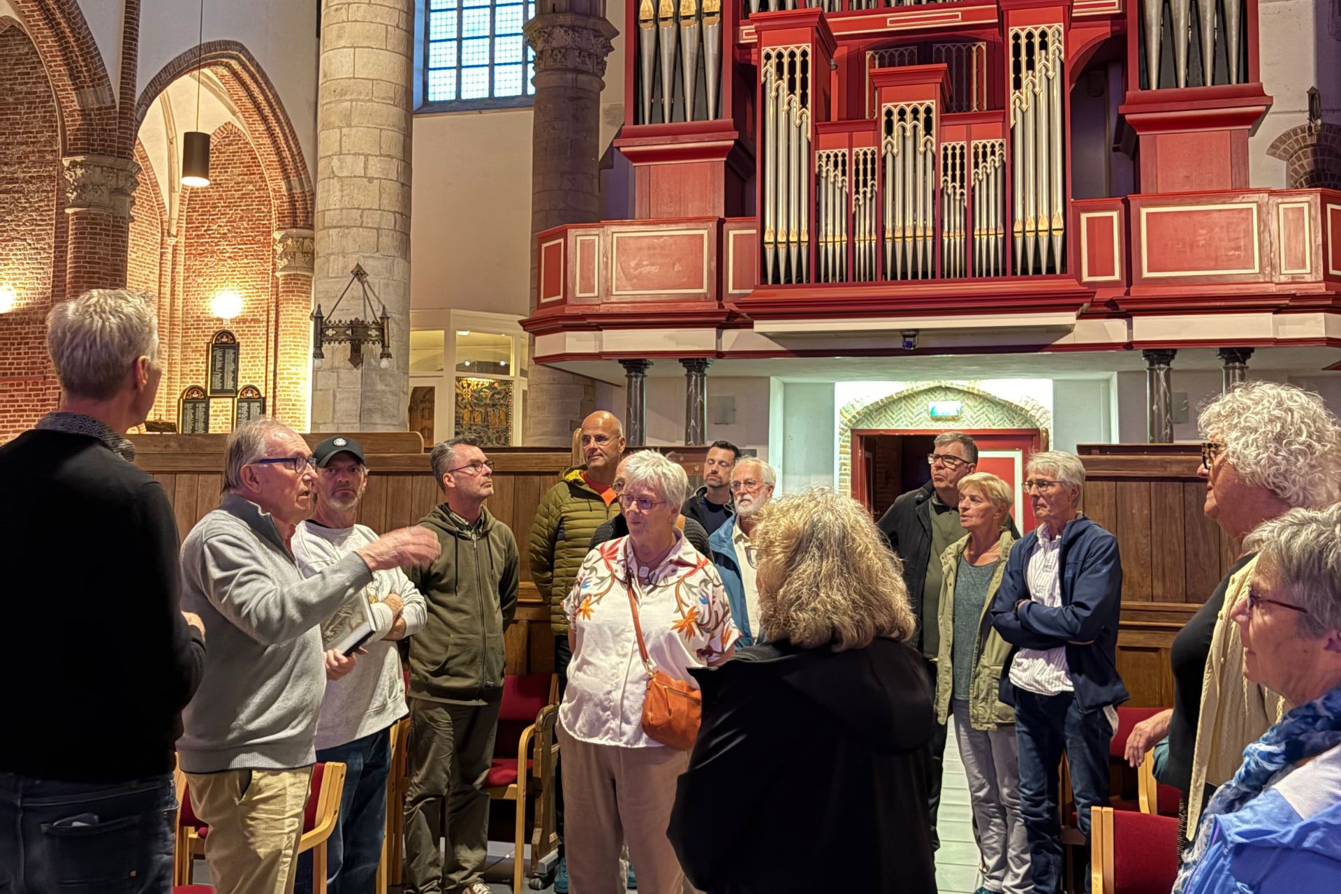  Rondleiding door de Sint Jacobskerk in Vlissingen, voorafgaand aan de informatieavond.