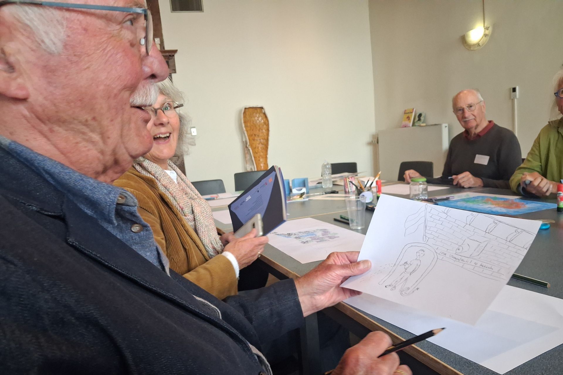 Verdronken verhalen illustreren en elkaar inspireren.